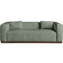 The appearance of Mallina Vegan Leather Sofa In Green and Dark Brown Walnut designed by Meridian in the modern / contemporary interior design. This green and dark brown walnut piece of furniture  was selected by 1StopBedrooms from Mallina Collection to add a touch of cosiness and style into your home. Sku: 44098Green-S. Material: Vegan Leather.