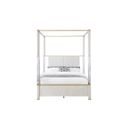 The appearance of Malmo Queen Canopy Bed In Oak designed by Global Furniture USA in the modern / contemporary interior design. This oak piece of furniture was selected by 1StopBedrooms from Malmo Collection to add a touch of cosiness and style into your home. Sku: MALMO-OAK-QB/KB-HB/FB POST;MALMO-OAK-QB-HB/FB;MALMO-OAK-QB-SR. Bed Type: Canopy Bed. Bed Size: Queen. Material: Rubberwood.