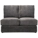 The appearance of Mammoth Smoke Armless Loveseat designed by Jackson in the modern / contemporary interior design. This gray piece of furniture  was selected by 1StopBedrooms from Mammoth Collection to add a touch of cosiness and style into your home. Sku: 437629180658. Material: Fabric.