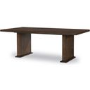 The appearance of Manning Rectangular Dining Table In Brunette designed by Century Furniture in the modern / contemporary interior design. This brunette piece of furniture was selected by 1StopBedrooms from Citation Collection to add a touch of cosiness and style into your home. Sku: B1H-301B;B1H-301T. Table Top Shape: Rectangular. Size: 44" x 84". Material: Walnut Veneer.