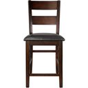 The appearance of Mantello Dark Brown Counter Height Chair Set of 2 designed by Homelegance in the traditional interior design. This brown piece of furniture  was selected by 1StopBedrooms from Mantello Collection to add a touch of cosiness and style into your home. Sku: 5547-24. Material: Wood.