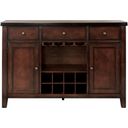 The appearance of Mantello Dark Brown Server designed by Homelegance in the traditional interior design. This brown piece of furniture was selected by 1StopBedrooms from Mantello Collection to add a touch of cosiness and style into your home. Sku: 5547-40. Material: Wood.