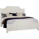 The appearance of Maple Road Queen Scalloped Bed In Soft White designed by Artisan & Post in the transitional interior design. This soft white piece of furniture  was selected by 1StopBedrooms from Maple Road Collection to add a touch of cosiness and style into your home. Sku: 116-557;116-755;116-722. Bed Type: Panel Bed. Material: Wood. Bed Size: Queen.