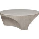 The appearance of Mar Monte Mar Monte Round Cocktail Table In Taupe designed by Artistica Home in the coastal interior design. This taupe piece of furniture was selected by 1StopBedrooms from Mar Monte Collection to add a touch of cosiness and style into your home. Sku: 2300-943. Material: Wood.