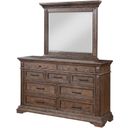 The appearance of Mar Vista Brushed Walnut Dresser designed by New Classic in the transitional interior design. This brown piece of furniture  was selected by 1StopBedrooms from Mar Vista Collection to add a touch of cosiness and style into your home. Sku: B658-050. Material: Wood.