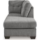 The appearance of Marelton RAF Corner Chaise In Gray designed by Signature Design by Ashley in the modern / contemporary interior design. This gray piece of furniture was selected by 1StopBedrooms from Marleton Collection to add a touch of cosiness and style into your home. Sku: 5530517. Material: Fabric.