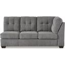 The appearance of Marelton RAF Sofa In Gray designed by Signature Design by Ashley in the modern / contemporary interior design. This gray piece of furniture was selected by 1StopBedrooms from Marleton Collection to add a touch of cosiness and style into your home. Sku: 5530567. Material: Fabric.
