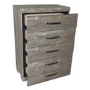 The appearance of Maricela MDF Solid Wood Chest in Antique Gray designed by Best Quality Furniture in the country / farmhouse interior design. This antique gray piece of furniture was selected by 1StopBedrooms from Maricela Collection to add a touch of cosiness and style into your home. Sku: B820-C. Material: MDF.