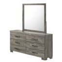 The appearance of Maricela MDF Solid Wood Dresser with Mirror in Antique Gray designed by Best Quality Furniture in the country / farmhouse interior design. This antique gray piece of furniture was selected by 1StopBedrooms from Maricela Collection to add a touch of cosiness and style into your home. Sku: B820-DR;B820-M. Material: MDF.