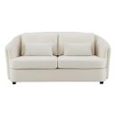 The appearance of Mariko Loveseat with 2 Pillows In Beige Linen designed by ACME in the modern / contemporary interior design. This beige linen piece of furniture  was selected by 1StopBedrooms from Mariko Collection to add a touch of cosiness and style into your home. Sku: LV02771. Material: Wood.