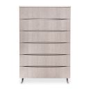 The appearance of Marin 6-Drawer Chest In Greige designed by Michael Amini in the modern / contemporary interior design. This greige piece of furniture was selected by 1StopBedrooms from Marin Collection to add a touch of cosiness and style into your home. Sku: NKI-MRIN070SA-139. Material: Wood.