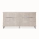 The appearance of Marin Dresser In Greige designed by Michael Amini in the modern / contemporary interior design. This greige piece of furniture was selected by 1StopBedrooms from Marin Collection to add a touch of cosiness and style into your home. Sku: NKI-MRIN050SA-139. Material: Wood.