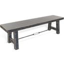 The appearance of Marina 64 Inch Wood Seat Bench with Turnbuckle In Sand Black designed by Sunny Designs in the country / farmhouse interior design. This black sand piece of furniture was selected by 1StopBedrooms from Marina Collection to add a touch of cosiness and style into your home. Sku: 1615BS. Material: Solid Wood.