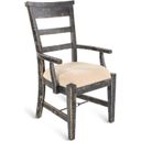 The appearance of Marina Wood Arm Dining Chair Set of 2 In Black Sand designed by Sunny Designs in the country / farmhouse interior design. This black sand piece of furniture was selected by 1StopBedrooms from Marina Collection to add a touch of cosiness and style into your home. Sku: 1605BS. Material: Solid Wood.