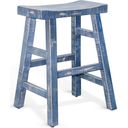 The appearance of Marina Saddle Seat Counter Stool with Wood Seat Set of 2 In Ocean Blue designed by Sunny Designs in the modern / contemporary interior design. This ocean blue piece of furniture was selected by 1StopBedrooms from Marina Collection to add a touch of cosiness and style into your home. Sku: 1768OB-24. Material: Solid Wood.