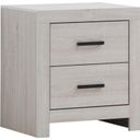 The appearance of Brantford 2-drawer Nightstand Coastal White designed by Coaster in the country / farmhouse interior design. This white piece of furniture was selected by 1StopBedrooms from Brantford Collection to add a touch of cosiness and style into your home. Sku: 207052. Material: Wood.