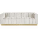 Marlon Velvet Sofa In Cream