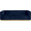 Marlon Velvet Sofa In Navy