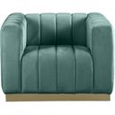 Marlon Velvet Chair In Mint