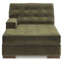 The appearance of Marlow Peak Left-Arm Facing Corner Chaise In Olive designed by Signature Design by Ashley in the modern / contemporary interior design. This olive piece of furniture was selected by 1StopBedrooms from Marlow Peak Collection to add a touch of cosiness and style into your home. Sku: NC6170216. Material: Fabric.