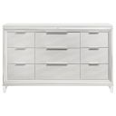 Marmore 9-Drawer Dresser Cabinet In White