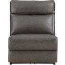 The appearance of Maroni Dark Brown Power Reclining Armless Chair With Power Headrest designed by Homelegance in the modern / contemporary interior design. This brown piece of furniture was selected by 1StopBedrooms from Maroni Collection to add a touch of cosiness and style into your home. Sku: 8259RFDB-ARPWH. Material: Leather.