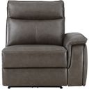 The appearance of Maroni Dark Brown Power Reclining RAF Chair With Power Headrest designed by Homelegance in the modern / contemporary interior design. This brown piece of furniture was selected by 1StopBedrooms from Maroni Collection to add a touch of cosiness and style into your home. Sku: 8259RFDB-RRPWH. Material: Leather.