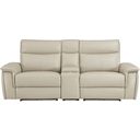 The appearance of Maroni Power Double Reclining Loveseat with Center Console and Power Headrests In Taupe designed by Homelegance in the modern / contemporary interior design. This taupe piece of furniture  was selected by 1StopBedrooms from Maroni Collection to add a touch of cosiness and style into your home. Sku: 8259RFTP-LRPWH;8259RFTP-RRPWH;8259RFTP-CN. Material: Leather.