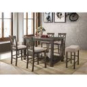 Martha II Counter Height Table (Weathered Gray)