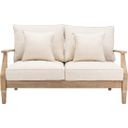 The appearance of Martinique Wood Patio Loveseat In Natural designed by Safavieh Couture in the coastal interior design. This natural piece of furniture was selected by 1StopBedrooms from Martinique Collection to add a touch of cosiness and style into your home. Sku: CPT1012A. Material: Wood.
