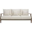 The appearance of Martinique Wood Patio Sofa In Light Grey and Beige designed by Safavieh Couture in the modern / contemporary interior design. This light grey and beige piece of furniture  was selected by 1StopBedrooms from Martinique Collection to add a touch of cosiness and style into your home. Sku: CPT1013C. Material: Wood.