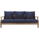 The appearance of Martinique Wood Patio Sofa In Natural and Navy designed by Safavieh Couture in the modern / contemporary interior design. This navy piece of furniture was selected by 1StopBedrooms from Martinique Collection to add a touch of cosiness and style into your home. Sku: CPT1013D. Material: Wood.