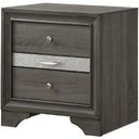 The appearance of Matrix Nightstand In Gray designed by Galaxy Home Furnishings in the traditional interior design. This gray piece of furniture was selected by 1StopBedrooms from Matrix Collection to add a touch of cosiness and style into your home. Sku: 808857668363. Material: Wood.