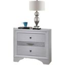 The appearance of Matrix Nightstand In White designed by Galaxy Home Furnishings in the traditional interior design. This white piece of furniture was selected by 1StopBedrooms from Matrix Collection to add a touch of cosiness and style into your home. Sku: 808857902306. Material: Wood.