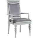 The appearance of Maverick Arm Chair (Set of 2) designed by ACME in the glam interior design. This platinum piece of furniture was selected by 1StopBedrooms from Maverick Collection to add a touch of cosiness and style into your home. Sku: 61803. Material: Wood.