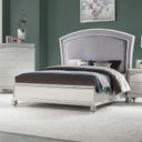 The appearance of Maverick Panel Bed (Queen) designed by ACME in the glam interior design. This platinum piece of furniture  was selected by 1StopBedrooms from Maverick Collection to add a touch of cosiness and style into your home. Sku: 21800Q-HB;21801Q-FB;21802Q-R. Bed Type: Panel Bed. Material: Wood. Bed Size: Queen.