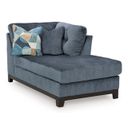 The appearance of Maxon Place RAF Corner Chaise In Navy designed by Signature Design by Ashley in the modern / contemporary interior design. This navy piece of furniture was selected by 1StopBedrooms from Maxon Place Collection to add a touch of cosiness and style into your home. Sku: 3300317. Material: Fabric.