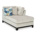The appearance of Maxon Place RAF Corner Chaise In Stone designed by Signature Design by Ashley in the modern / contemporary interior design. This stone piece of furniture was selected by 1StopBedrooms from Maxon Place Collection to add a touch of cosiness and style into your home. Sku: 3300417. Material: Polyester.