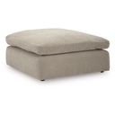 Maxton Heights Oversized Accent Ottoman In Pebble
