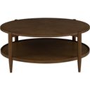 The appearance of Maxwell Round Cocktail Table In Caramel designed by Fairfield Chair in the transitional interior design. This caramel piece of furniture  was selected by 1StopBedrooms from Maxwell Collection to add a touch of cosiness and style into your home. Sku: 8057-13-C. Material: Solid Oak.