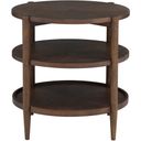The appearance of Maxwell Round End Table In Caramel designed by Fairfield Chair in the modern / contemporary interior design. This caramel piece of furniture  was selected by 1StopBedrooms from Maxwell Collection to add a touch of cosiness and style into your home. Sku: 8057-19-C. Material: Solid Oak.