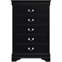 The appearance of Mayville Burnished Black Chest designed by Homelegance in the modern / contemporary interior design. This black piece of furniture  was selected by 1StopBedrooms from Mayville Collection to add a touch of cosiness and style into your home. Sku: 2147BK-9. Material: Wood.