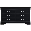 The appearance of Mayville Burnished Black Dresser designed by Homelegance in the modern / contemporary interior design. This black piece of furniture  was selected by 1StopBedrooms from Mayville Collection to add a touch of cosiness and style into your home. Sku: 2147BK-5. Material: Wood.