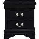 The appearance of Mayville Burnished Black Nightstand designed by Homelegance in the modern / contemporary interior design. This black piece of furniture  was selected by 1StopBedrooms from Mayville Collection to add a touch of cosiness and style into your home. Sku: 2147BK-4. Material: Wood.