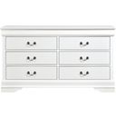 The appearance of Mayville Dresser In White designed by Homelegance in the traditional interior design. This white piece of furniture was selected by 1StopBedrooms from Mayville Collection to add a touch of cosiness and style into your home. Sku: 2147W-5. Material: Wood.