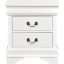 The appearance of Mayville Burnished White Nightstand designed by Homelegance in the modern / contemporary interior design. This white piece of furniture was selected by 1StopBedrooms from Mayville Collection to add a touch of cosiness and style into your home. Sku: 2147W-4. Material: Wood.