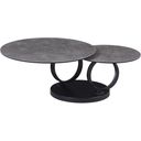 The appearance of Mc Dallas Coffee Table In Black designed by J&M in the modern / contemporary interior design. This black piece of furniture  was selected by 1StopBedrooms from Dallas Collection to add a touch of cosiness and style into your home. Sku: 18889-CT. Material: Steel.