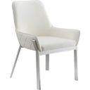 The appearance of Mc Miami Dining Chair Set of 2 In White designed by J&M in the modern / contemporary interior design. This white piece of furniture was selected by 1StopBedrooms from Miami Collection to add a touch of cosiness and style into your home. Sku: 18871-DC-W. Material: Leather.