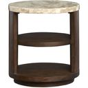 Mcpherson Round End Table In Burnt Umber
