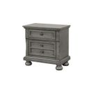 The appearance of Meade Nightstand In Grey designed by Glory in the modern / contemporary interior design. This grey piece of furniture was selected by 1StopBedrooms from Meade Collection to add a touch of cosiness and style into your home. Sku: G8905-N. Material: Wood.